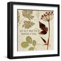 Leaves of Inspiration IV-Sarah Mousseau-Framed Art Print