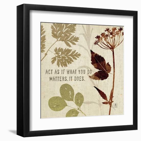 Leaves of Inspiration IV-Sarah Mousseau-Framed Art Print