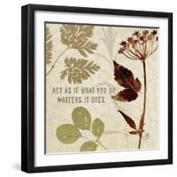 Leaves of Inspiration IV-Sarah Mousseau-Framed Art Print
