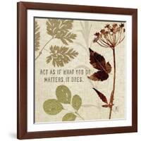 Leaves of Inspiration IV-Sarah Mousseau-Framed Art Print