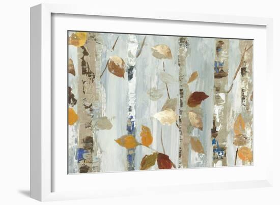 Leaves on Birch-Allison Pearce-Framed Art Print