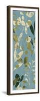 Leaves on Blue II-Wild Apple Portfolio-Framed Premium Giclee Print