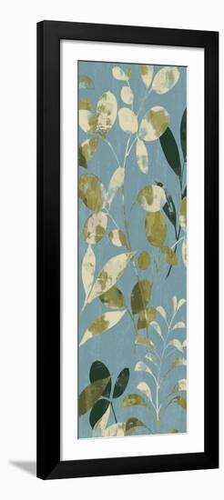 Leaves on Blue II-Wild Apple Portfolio-Framed Premium Giclee Print