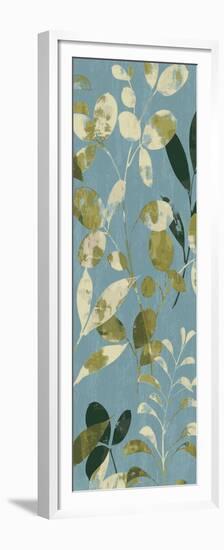 Leaves on Blue II-Wild Apple Portfolio-Framed Premium Giclee Print