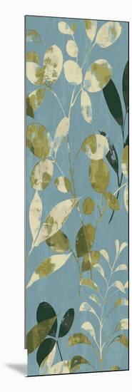 Leaves on Blue II-Wild Apple Portfolio-Mounted Art Print