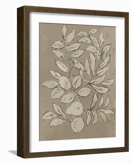 Leaves Sketches II-Asia Jensen-Framed Art Print