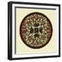 Leaves - Yoga Mandala-cienpies-Framed Art Print