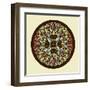 Leaves - Yoga Mandala-cienpies-Framed Art Print