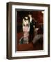 Leaving a Masquerade Ball at the Paris Opera, Late 19th or Early 20th Century-Jean Louis Forain-Framed Giclee Print
