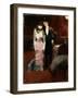 Leaving a Masquerade Ball at the Paris Opera, Late 19th or Early 20th Century-Jean Louis Forain-Framed Giclee Print