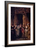 Leaving Church in the Fifteenth Century, 1864-Sir Lawrence Alma-Tadema-Framed Giclee Print