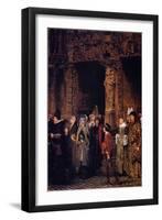 Leaving Church in the Fifteenth Century, 1864-Sir Lawrence Alma-Tadema-Framed Giclee Print