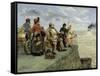 Leaving for Jersey-Guillaume Romain Fouace-Framed Stretched Canvas