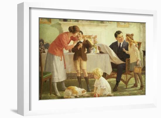 Leaving for School-Percy Tarrant-Framed Giclee Print