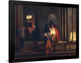 Leaving for Walk-Pieter de Hooch-Framed Giclee Print