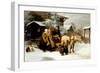 Leaving Home (Dalecarlian Scen)-Bengt Nordenberg-Framed Giclee Print