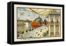 Leaving Home for an Aerial Excursion-Jean Marc Cote-Framed Stretched Canvas