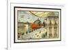 Leaving Home for an Aerial Excursion-Jean Marc Cote-Framed Art Print