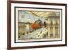 Leaving Home for an Aerial Excursion-Jean Marc Cote-Framed Art Print