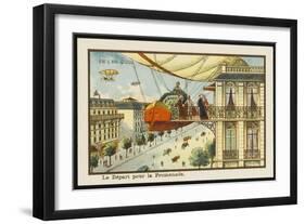 Leaving Home for an Aerial Excursion-Jean Marc Cote-Framed Art Print