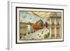 Leaving Home for an Aerial Excursion-Jean Marc Cote-Framed Art Print