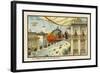 Leaving Home for an Aerial Excursion-Jean Marc Cote-Framed Art Print