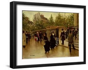 Leaving La Madeleine-Jean Béraud-Framed Giclee Print