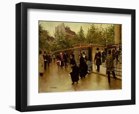 Leaving La Madeleine-Jean Béraud-Framed Giclee Print