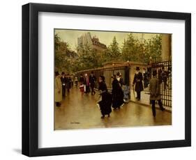 Leaving La Madeleine-Jean Béraud-Framed Giclee Print