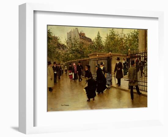 Leaving La Madeleine-Jean Béraud-Framed Giclee Print