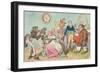Leaving Off Powder, or a Frugal Family Saving the Guinea, Published by Hannah Humphrey in 1795-James Gillray-Framed Giclee Print