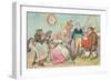 Leaving Off Powder, or a Frugal Family Saving the Guinea, Published by Hannah Humphrey in 1795-James Gillray-Framed Giclee Print