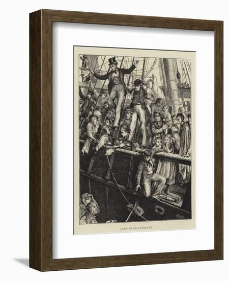 Leaving Old England-Matthew White Ridley-Framed Giclee Print