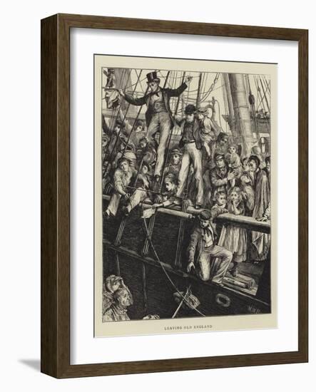 Leaving Old England-Matthew White Ridley-Framed Giclee Print