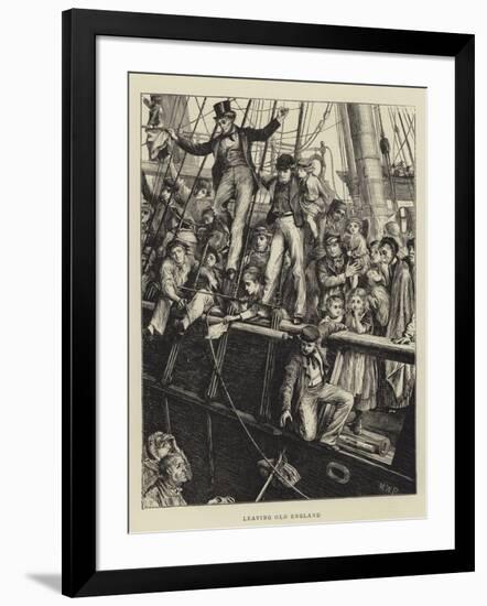 Leaving Old England-Matthew White Ridley-Framed Giclee Print