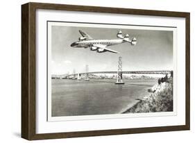 Leaving San Francisco-null-Framed Art Print