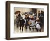 Leaving the Class, 1888-Jules Jean Geoffroy-Framed Giclee Print