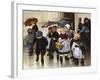 Leaving the Class, 1888-Jules Jean Geoffroy-Framed Giclee Print