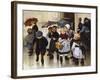 Leaving the Class, 1888-Jules Jean Geoffroy-Framed Giclee Print