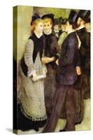 Leaving The Conservatoire-Pierre-Auguste Renoir-Stretched Canvas
