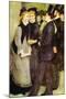 Leaving The Conservatoire-Pierre-Auguste Renoir-Mounted Art Print