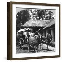 Leaving the Dak Bungalow for a 'Bile-Gharry, Belgaum District, Southern India, 1900s-null-Framed Giclee Print