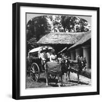 Leaving the Dak Bungalow for a 'Bile-Gharry, Belgaum District, Southern India, 1900s-null-Framed Giclee Print