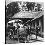 Leaving the Dak Bungalow for a 'Bile-Gharry, Belgaum District, Southern India, 1900s-null-Stretched Canvas