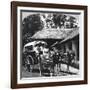 Leaving the Dak Bungalow for a 'Bile-Gharry, Belgaum District, Southern India, 1900s-null-Framed Giclee Print