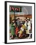 "Leaving the Hospital," Saturday Evening Post Cover, October 22, 1949-Stevan Dohanos-Framed Giclee Print