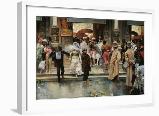 Leaving the Masqued Ball-José García y Ramos-Framed Giclee Print