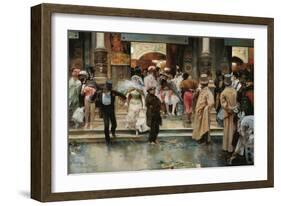 Leaving the Masqued Ball-José García y Ramos-Framed Giclee Print