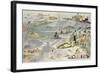 Leaving the Opera in the Year 2000, 1900-null-Framed Giclee Print