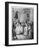 Leaving the Opera-Moreau-Framed Giclee Print